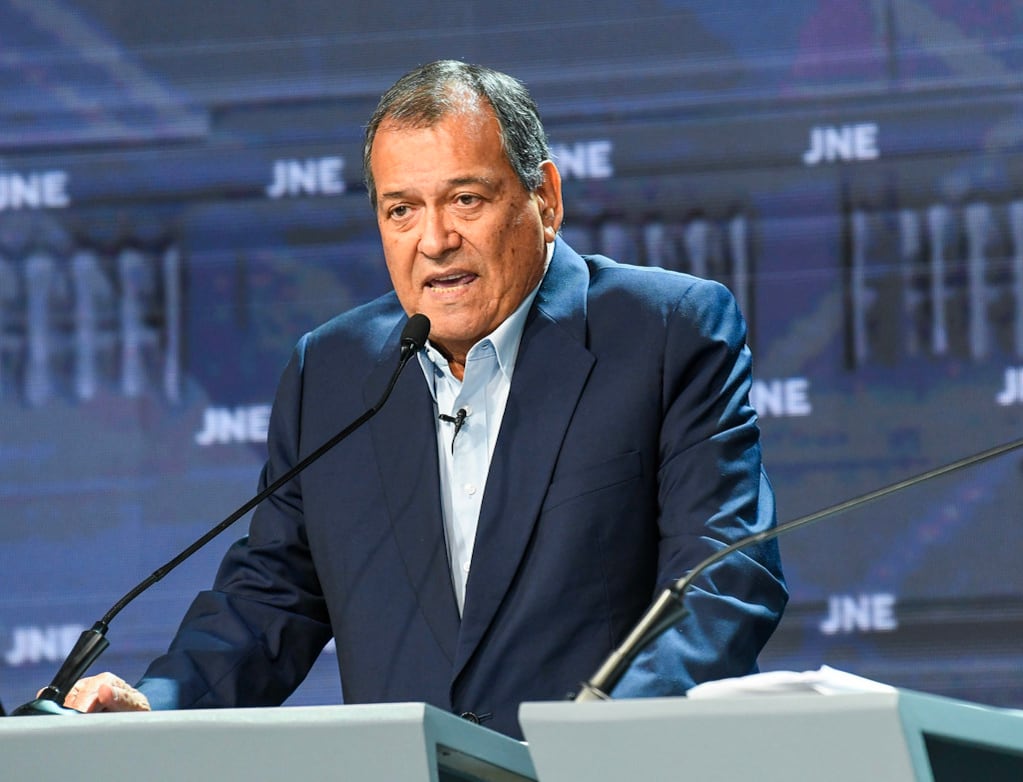 Candidato Jorge Nieto participa este miércoles en la sexta y última fecha del ciclo de debates del JNE (Foto: JNE)