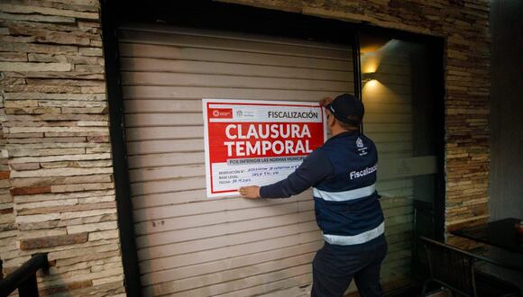 La ley N° 31914 establece cinco causales para imponer cierres temporales de establecimientos. Foto: Municipalidad de San Isidro.