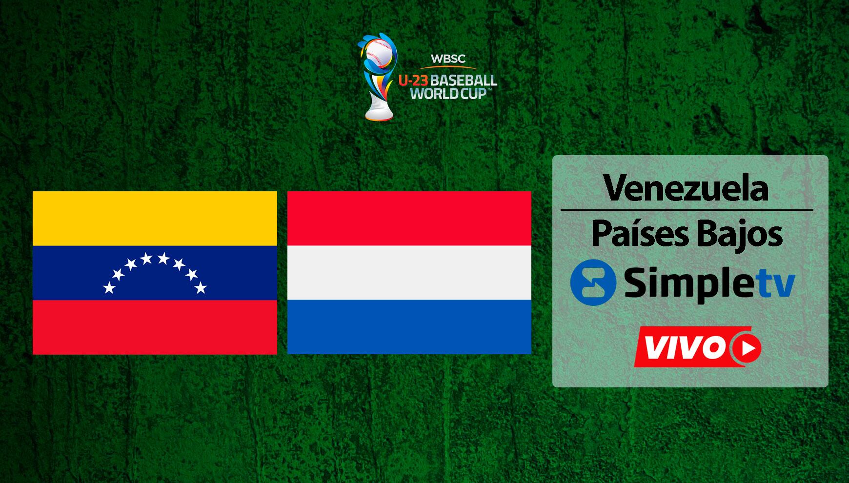Simple TV transmite el juego entre Venezuela vs. Países Bajos en vivo y online este 6 de septiembre por la Copa Mundial de Béisbol Sub-23. (Foto: Composición Mix)