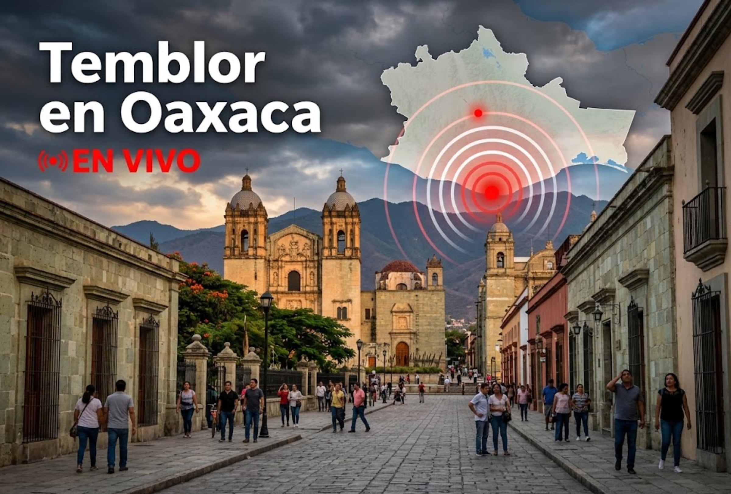 El Servicio Sismológico Nacional (SSN) con la localización del epicentro y magnitud del último temblor registrado en Oaxaca hoy. | Imagen referencial creada por El Comercio MAG utilizando la IA de Gemini.