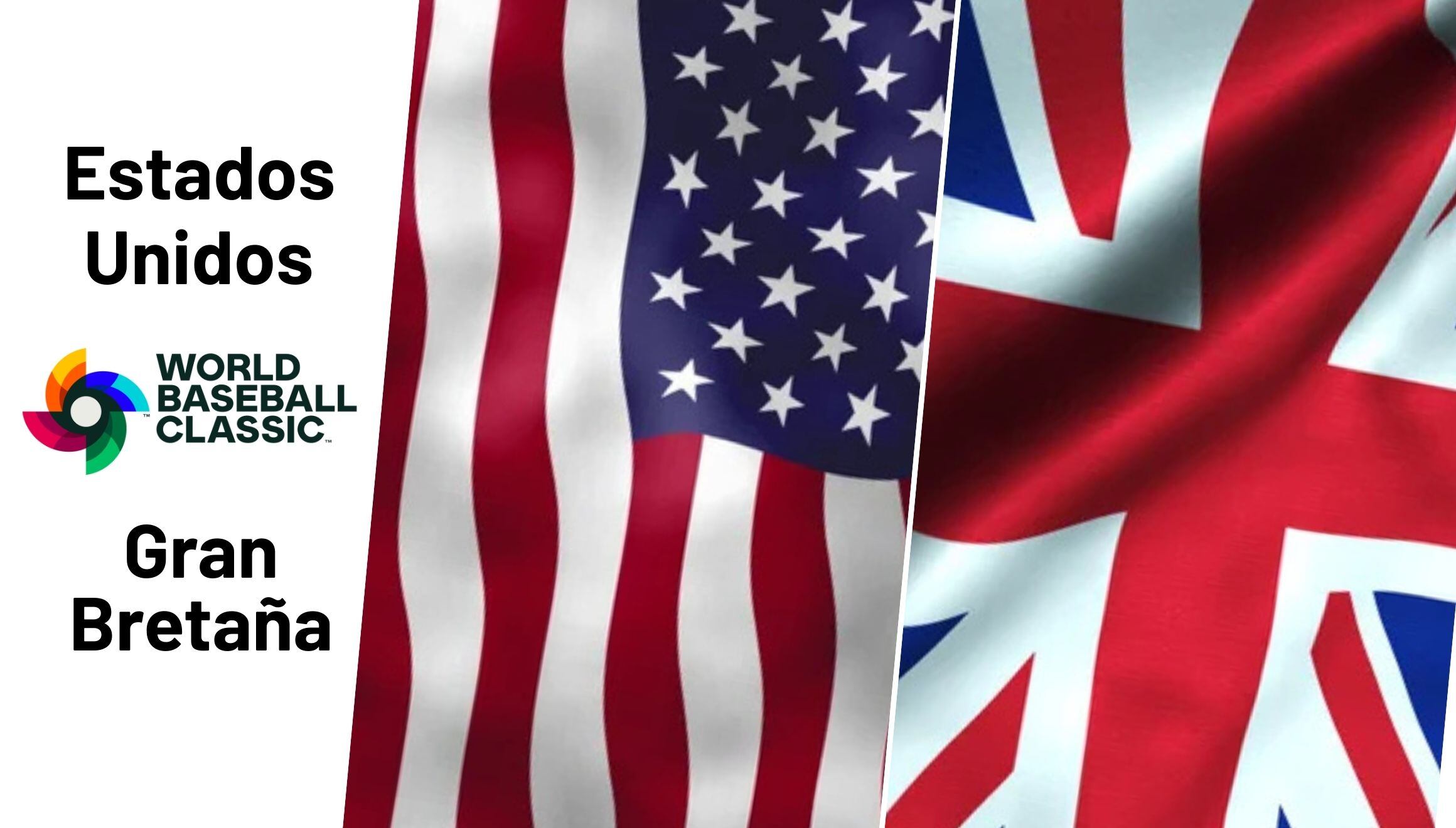 Conoce las fechas, horarios, canales de TV y dónde ver el partido Team USA vs. Gran Bretaña EN VIVO corresponde a la fase de grupos (Pool B) del Clásico Mundial de Béisbol 2026. (Foto: Composición Gestión Mix)