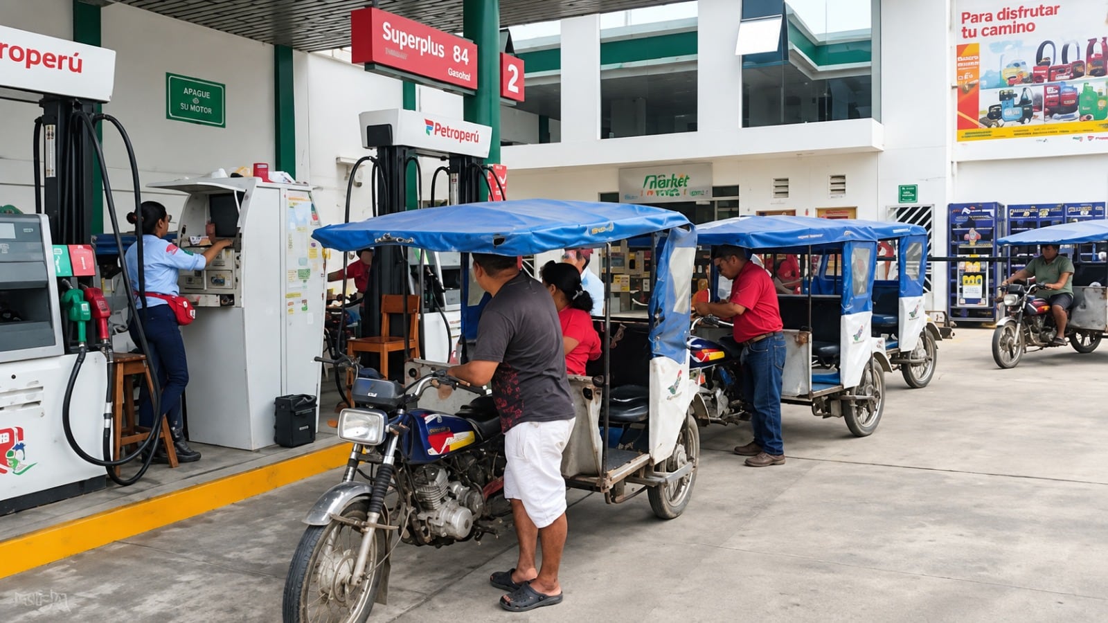 La medida busca mitigar el impacto del incremento extraordinario del costo de los combustibles y contribuir a preservar la continuidad del servicio de transporte público de mototaxis. (Foto: Difusión)