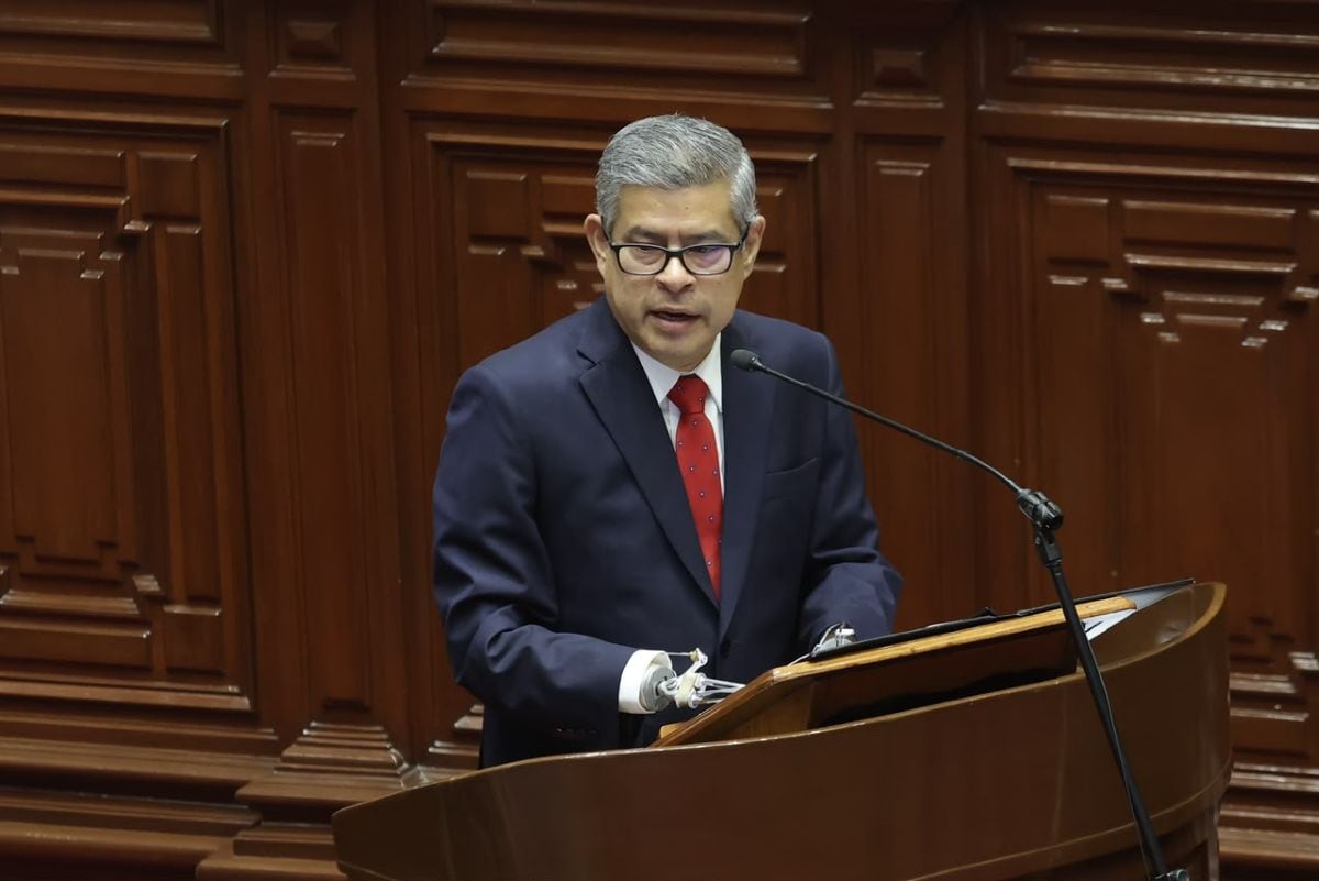 Luis Galarreta expuso las prioridades del Gobierno de Keiko Fujimori en seguridad, prevención, desarrollo social, productividad y gobernabilidad. Foto: GEC.