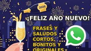 🥂 500 frases cortas de ¡Feliz Año Nuevo 2026! GRATIS para saludar por WhatsApp a tus amigos y familia