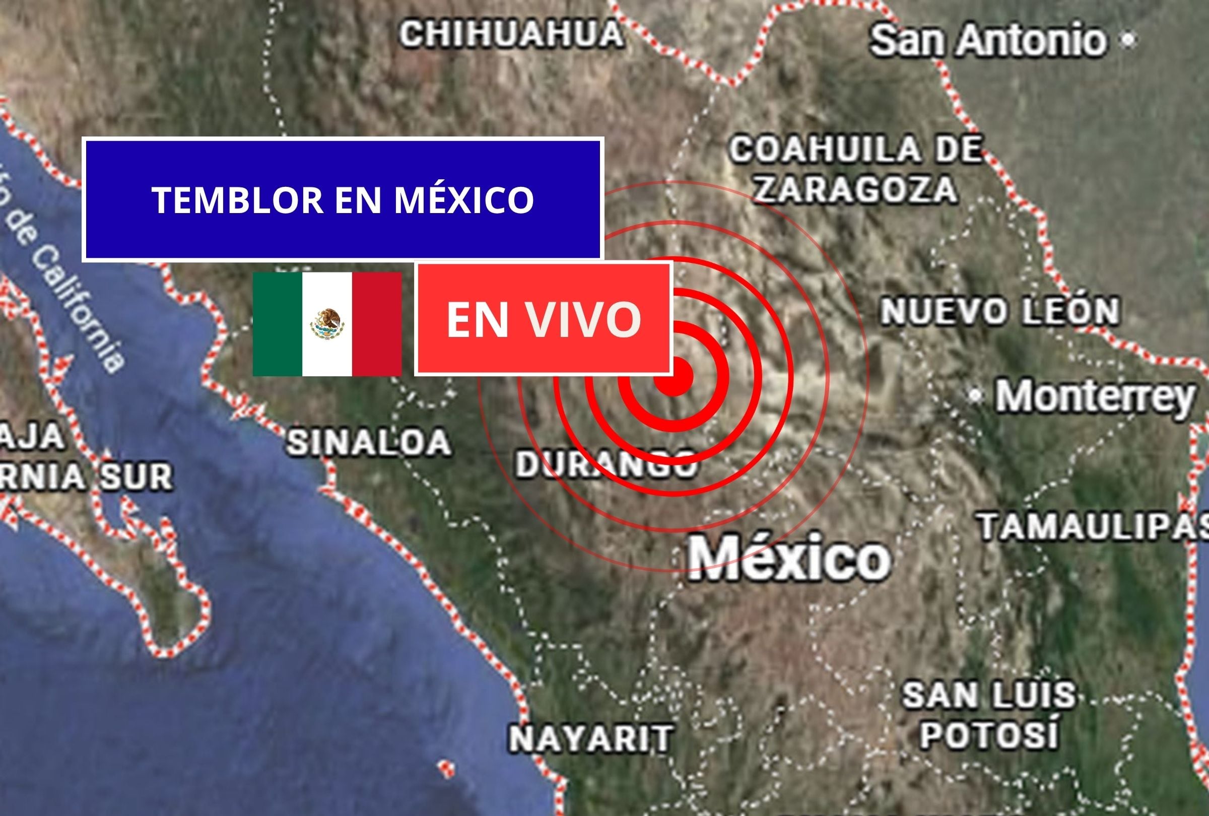 Sigue el reporte oficial del Servicio Sismológico Nacional (SSN) sobre los últimos temblores registrados en México hoy, jueves 13 de agosto de 2026. (Imagen creada con foto de Google Maps para Gestión Mix)