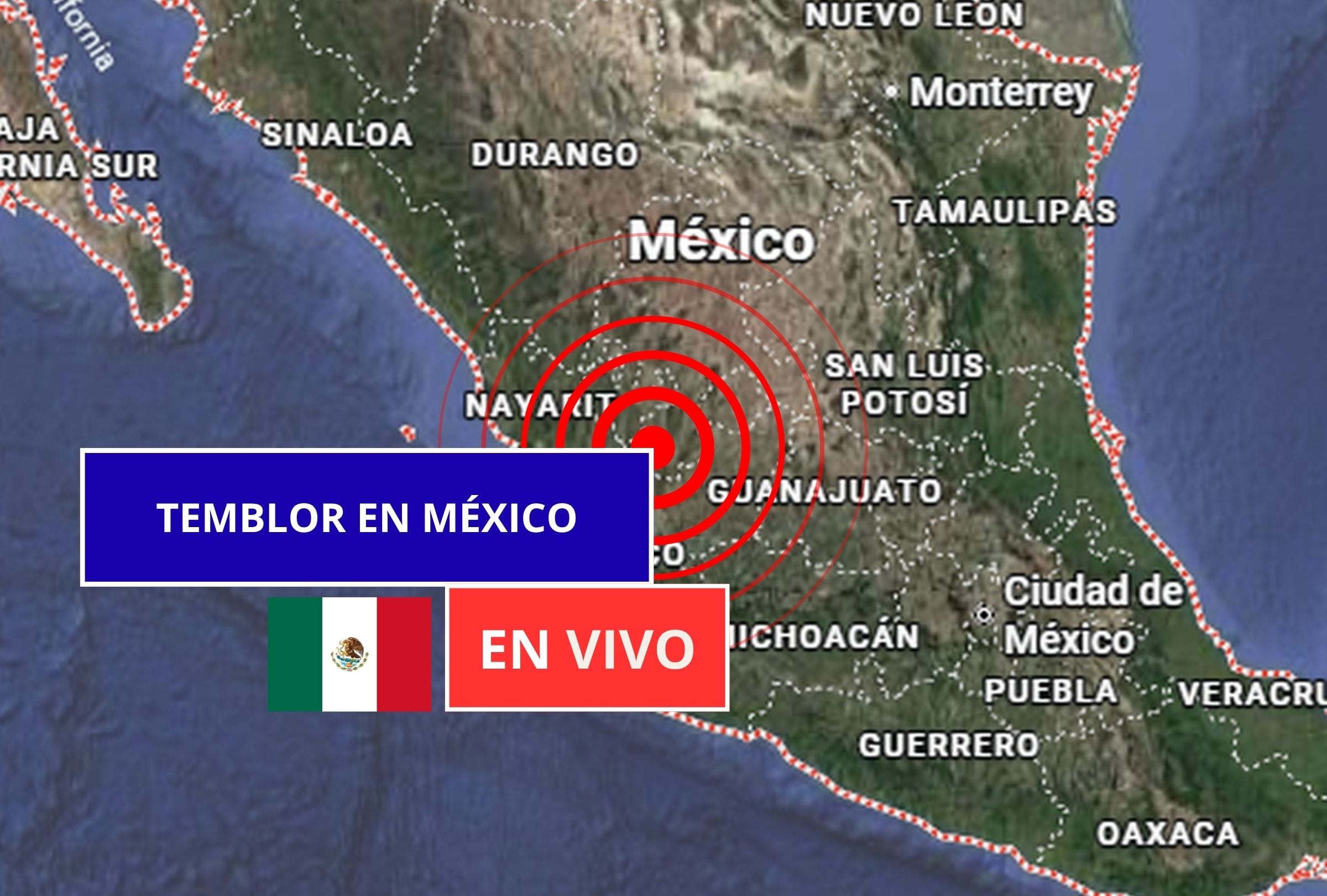 Sigue el reporte oficial del Servicio Sismológico Nacional (SSN) sobre los últimos temblores registrados en México hoy, 03 de junio de 2026. (Imagen creada con foto de Google Maps para Gestión Mix)