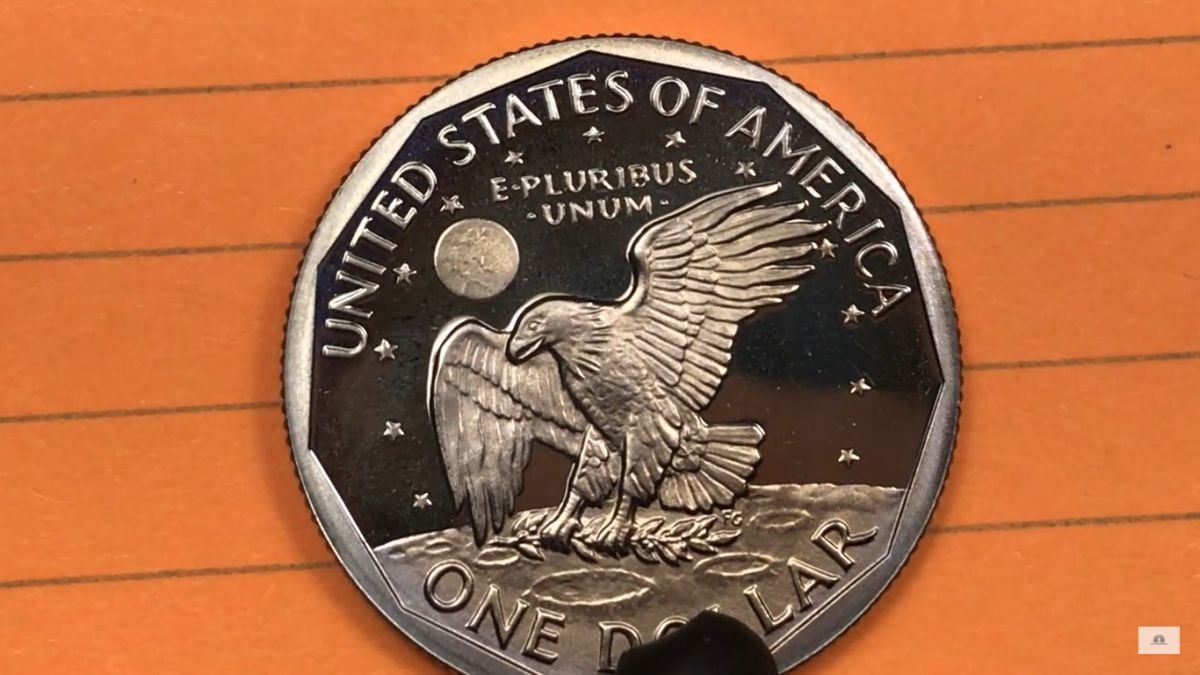 Reverso de la moneda de US$1 de 1980 (Foto: DC Coin World / YouTube)