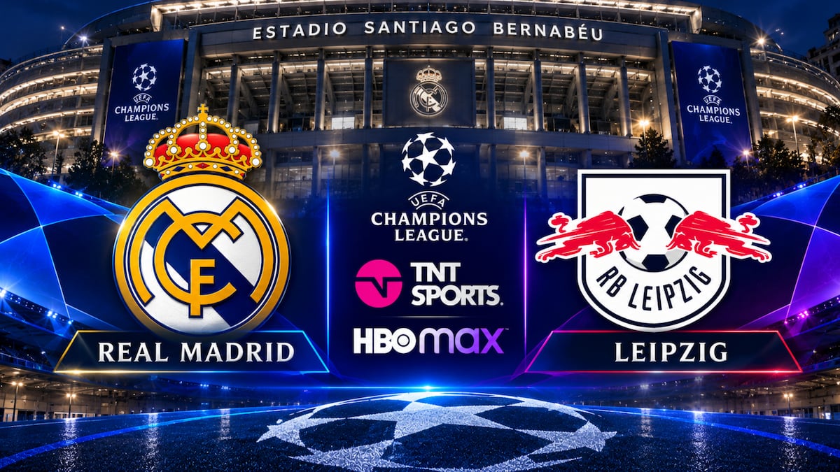 🟢 TNT Sports y HBO MAX GRATIS | Mirar el partido del Real Madrid vs. RB Leipzig hoy EN VIVO por TV online