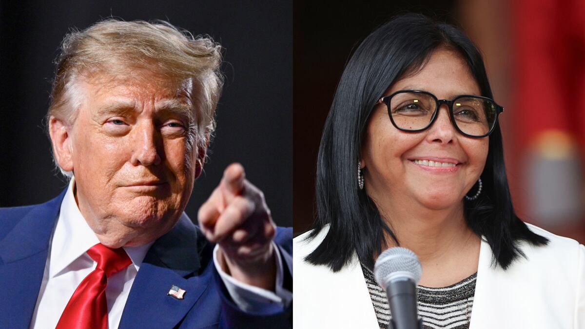 Trump afirma que habló con Delcy Rodríguez sobre elecciones y dice que fue “fantástica”