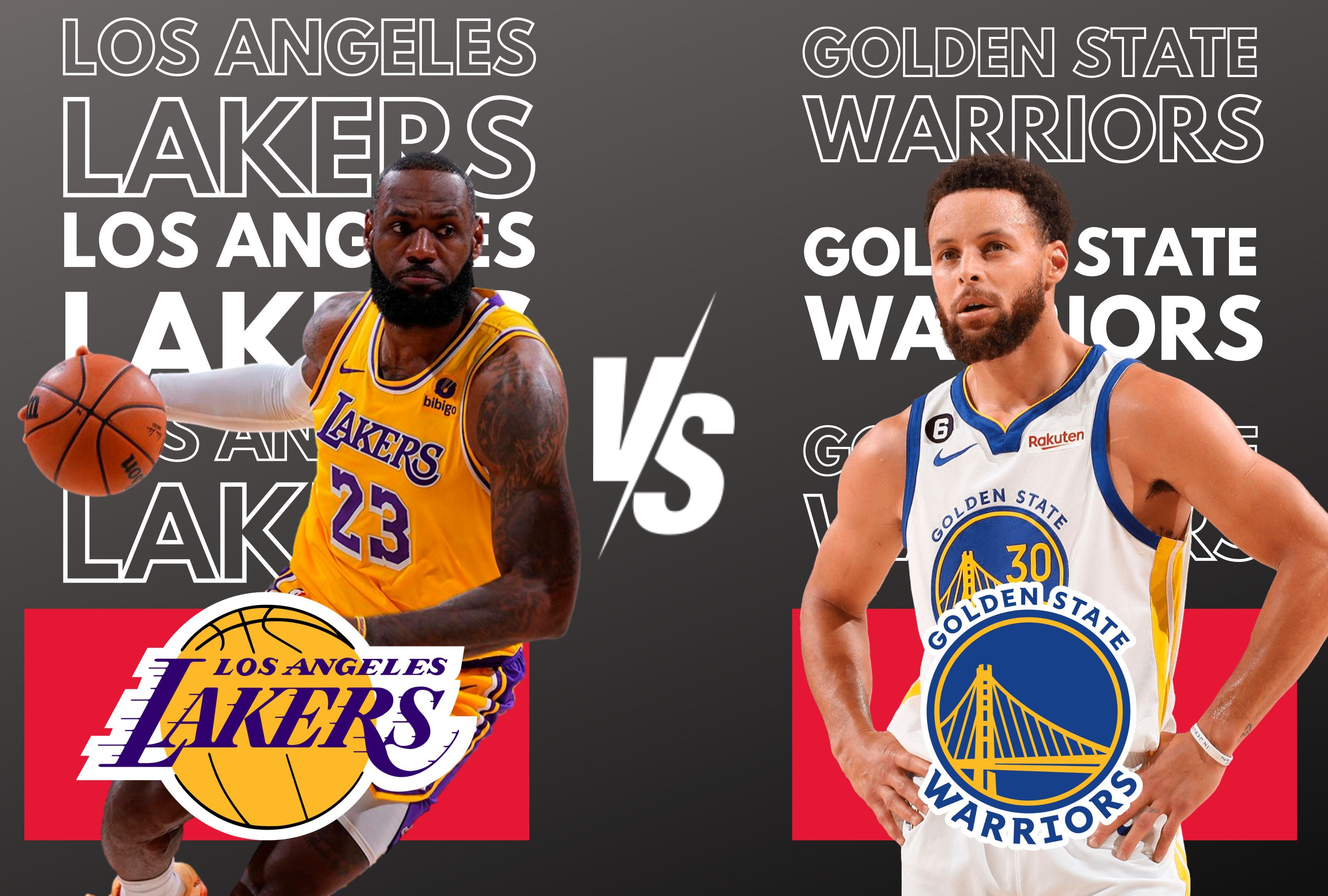 ¡La rivalidad más caliente de la NBA está de vuelta! ¿A qué hora empieza Los Angeles Lakers vs. Golden State Warriors? Te contamos todos los detalles para que no te pierdas el partido de pretemporada. | Crédito: Composición Mag