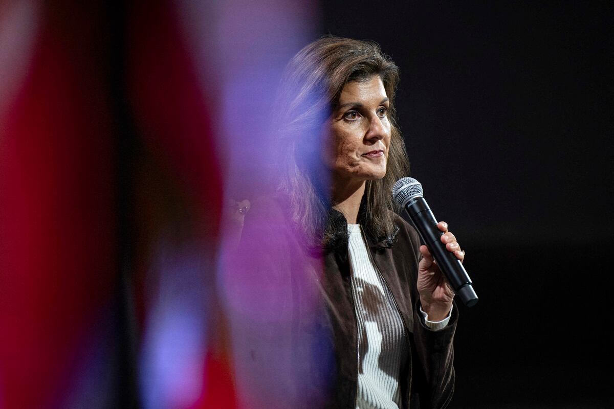 La aspirante presidencial republicana de Estados Unidos y ex embajadora de la ONU, Nikki Haley. (Foto de Allison Joyce / AFP)
