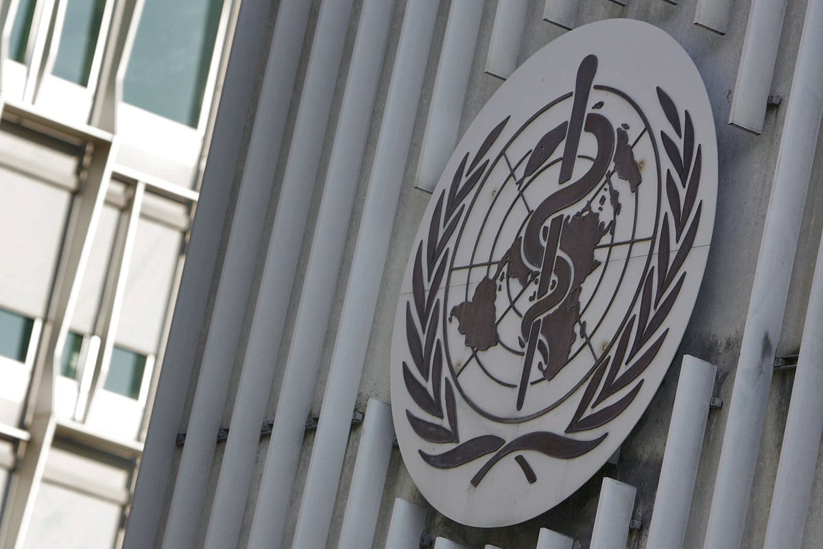 La sede de la Organización Mundial de la Salud (OMS) en Ginebra, Suiza, el 7 de noviembre de 2005. (Fabrice COFFRINI / AFP)
