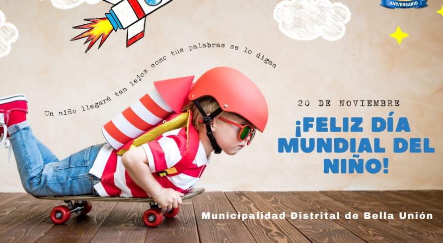 El Día Mundial del Niño se conmemora cada 20 de noviembre. (Foto: Municipalidad Distrital de Bella Unión)