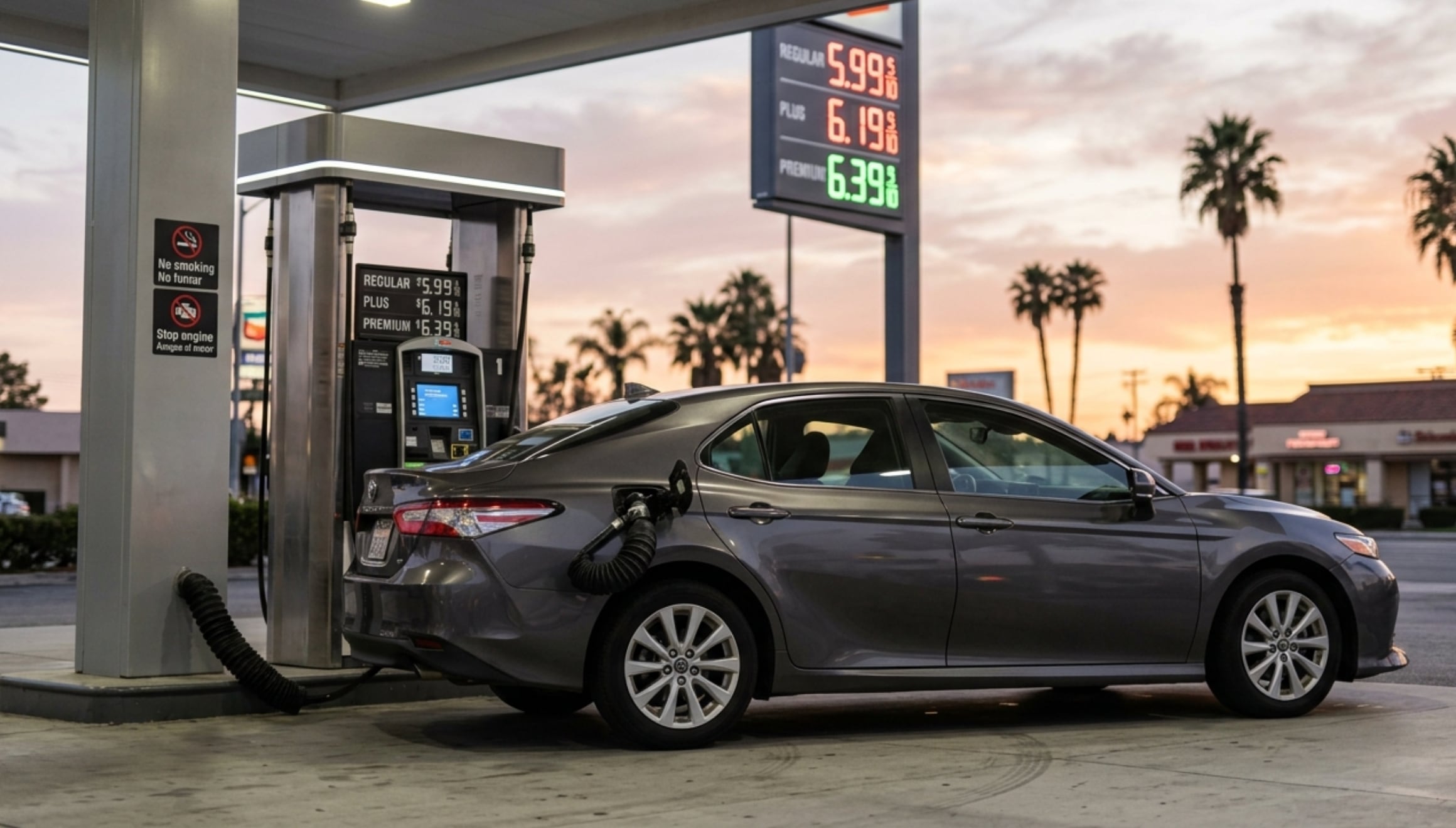 Se tiene previsto que el impuesto a la gasolina en California subirá desde el 1 de julio de 2026 (Foto: Imagen creada por Gestión MIX usando Gemini)