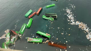 Reabren Puerto del Callao tras caída de decenas de contenedores