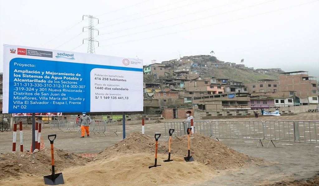 Los dirigentes aseguran que si bien la obra registra un avance del 85%, ello no garantiza su culminación. Foto: MVCS.