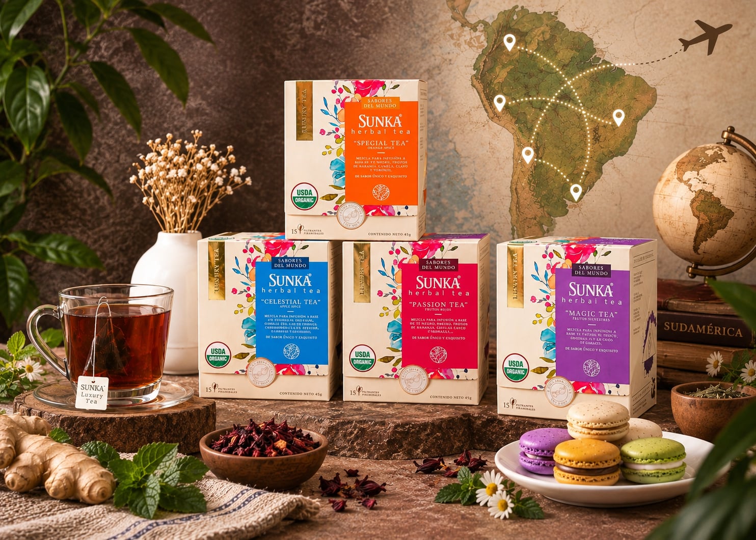 Sunka, la marca peruana de tés e infusiones de Eko Business, prepara su expansión en Sudamérica.