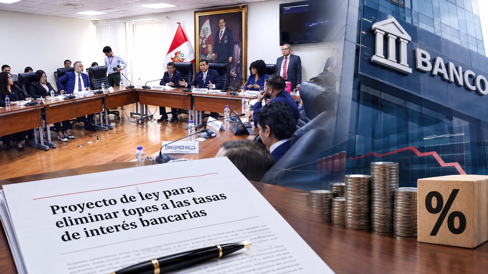 La Comisión de Constitución del Senado, que fue la que le pidió opinión a su grupo de trabajo, no está obligada tomar el informe que recomienda rechazar las facultades. Fotocomposición: ChatGPT, Alessandro Azurín, Diario Gestión.