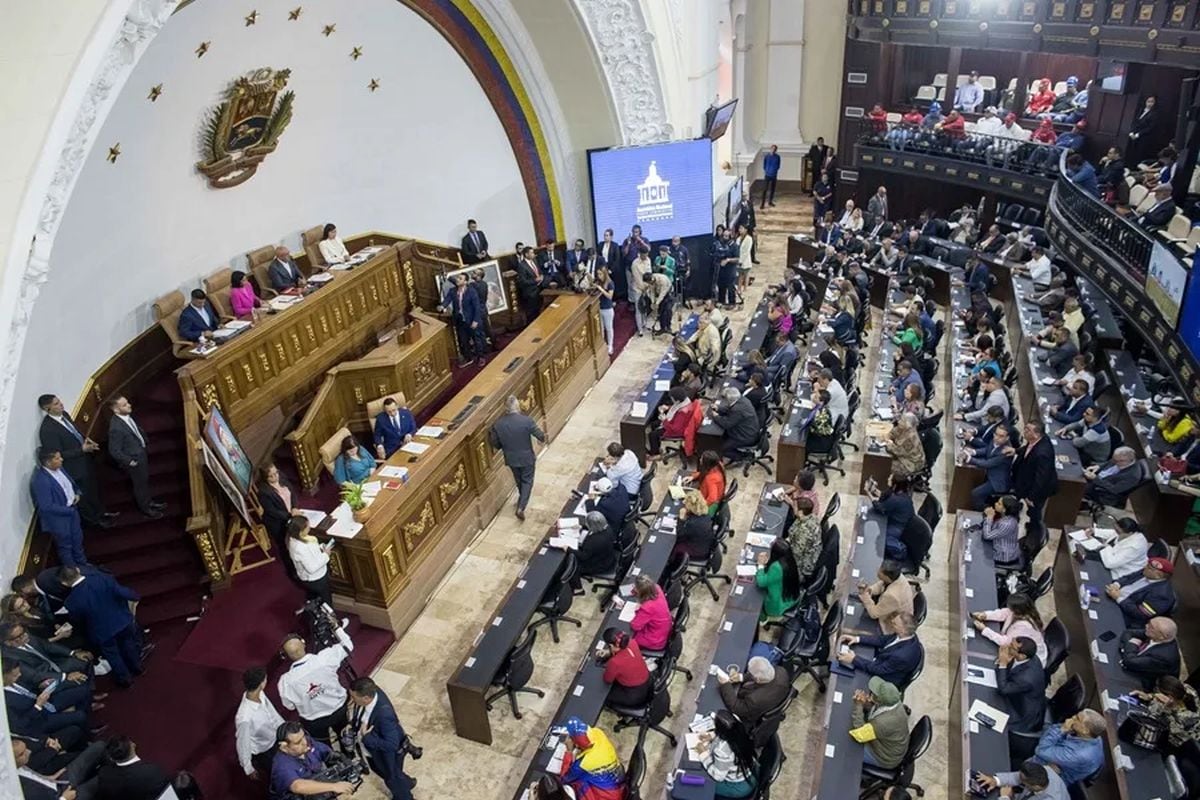Fotografía de archivo del la Asamblea Nacional venezolana (AN, Parlamento), en Caracas (Venezuela). Foto: EFE/ Miguel Gutiérrez