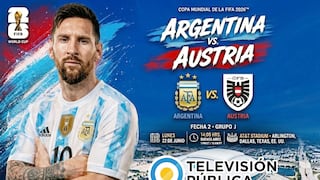 🔵 VER TV Pública EN VIVO | SEÑAL del Argentina vs. Austria GRATIS, con Messi, por Canal 7