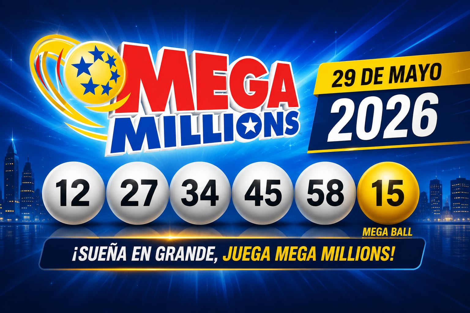 Mega Millions realizará un nuevo sorteo el 29 de mayo de 2026 (Imagen hecha por Gestión Mix con apoyo de la IA Chat GPT)