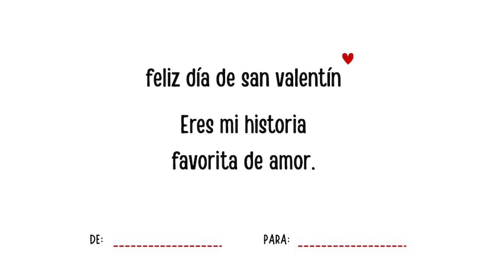 Eres mi historia favorita de amor. | Crédito: canva.com / Composición Gestión Mix