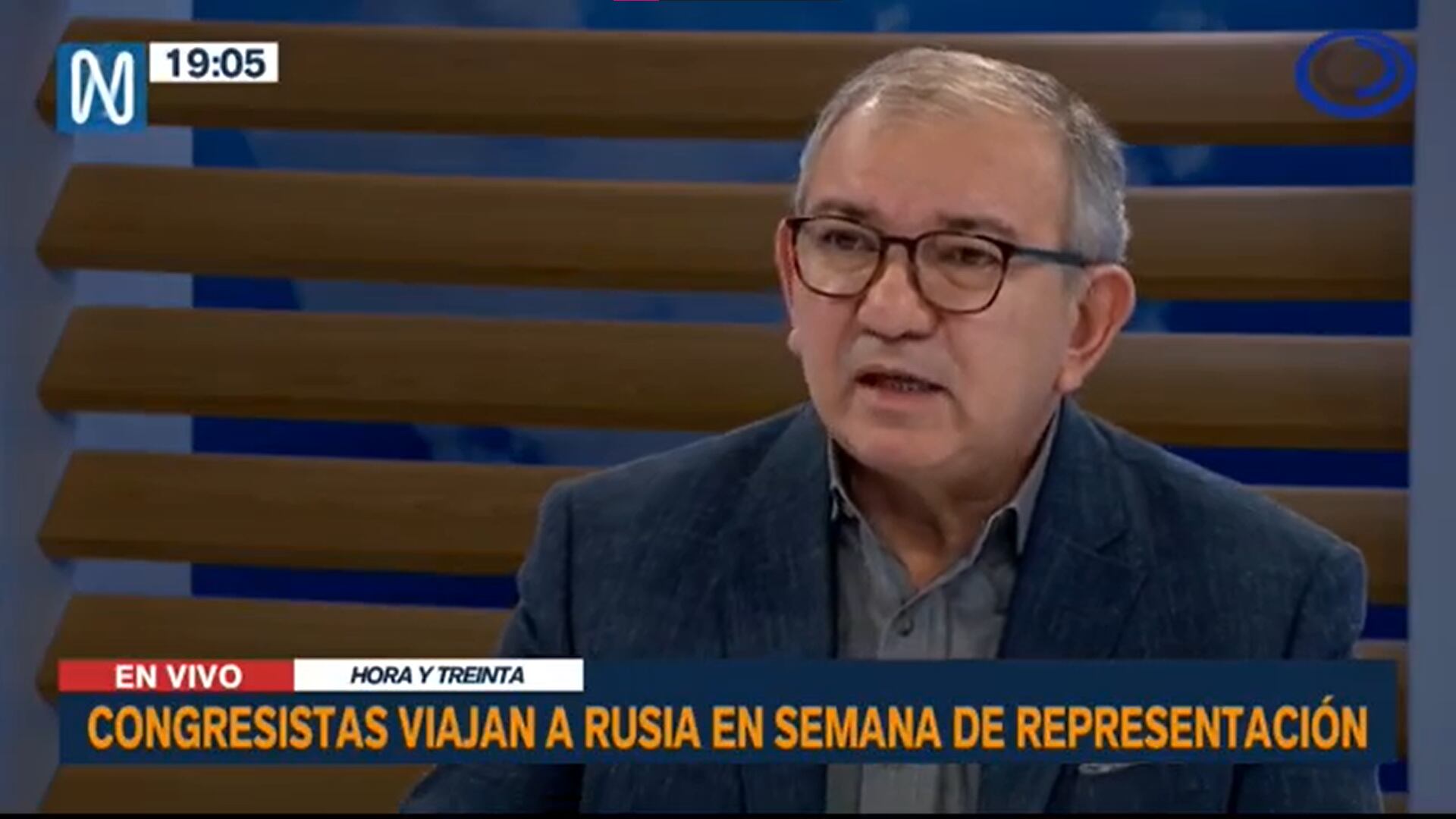 José Cevasco se pronuncia ante congresistas que viajaron a Rusia para conferencia internacional. Foto: Canal N