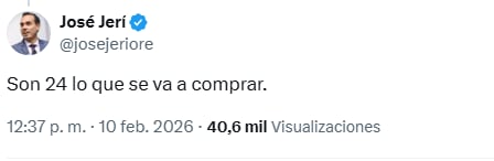 El presidente publicó este mensaje mediante su cuenta oficial de 'X'. Foto: Captura.