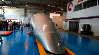 Desarrollan en España la cápsula de un proyecto del futuro tren "Hyperloop"