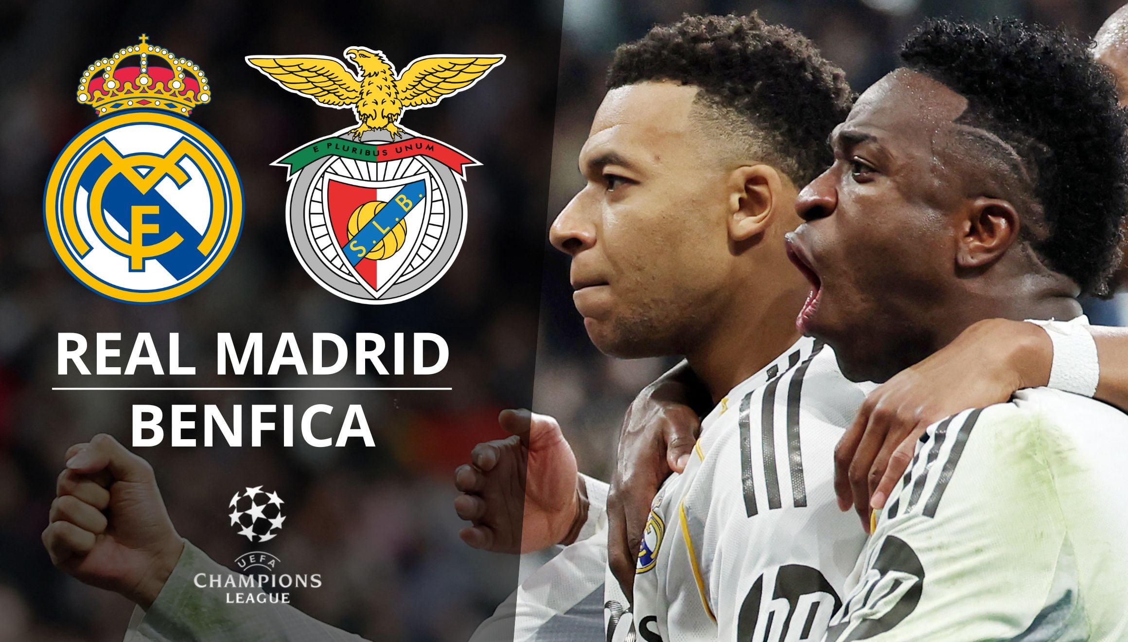 Conoce la hora de inicio y qué canales de TV pasan el partido Real Madrid vs. Benfica EN VIVO EN DIRECTO este miércoles 25 de febrero a partir de las 3:00 p.m. ET. (Foto: Thomas COEX / AFP / Composición Gestión Mix)