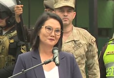 Keiko Fujimori promete respaldo estatal a policías que luchan contra la delincuencia