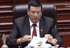 Presidente del Congreso rechaza resolución del PJ que ordena suspender investigación a JNJ