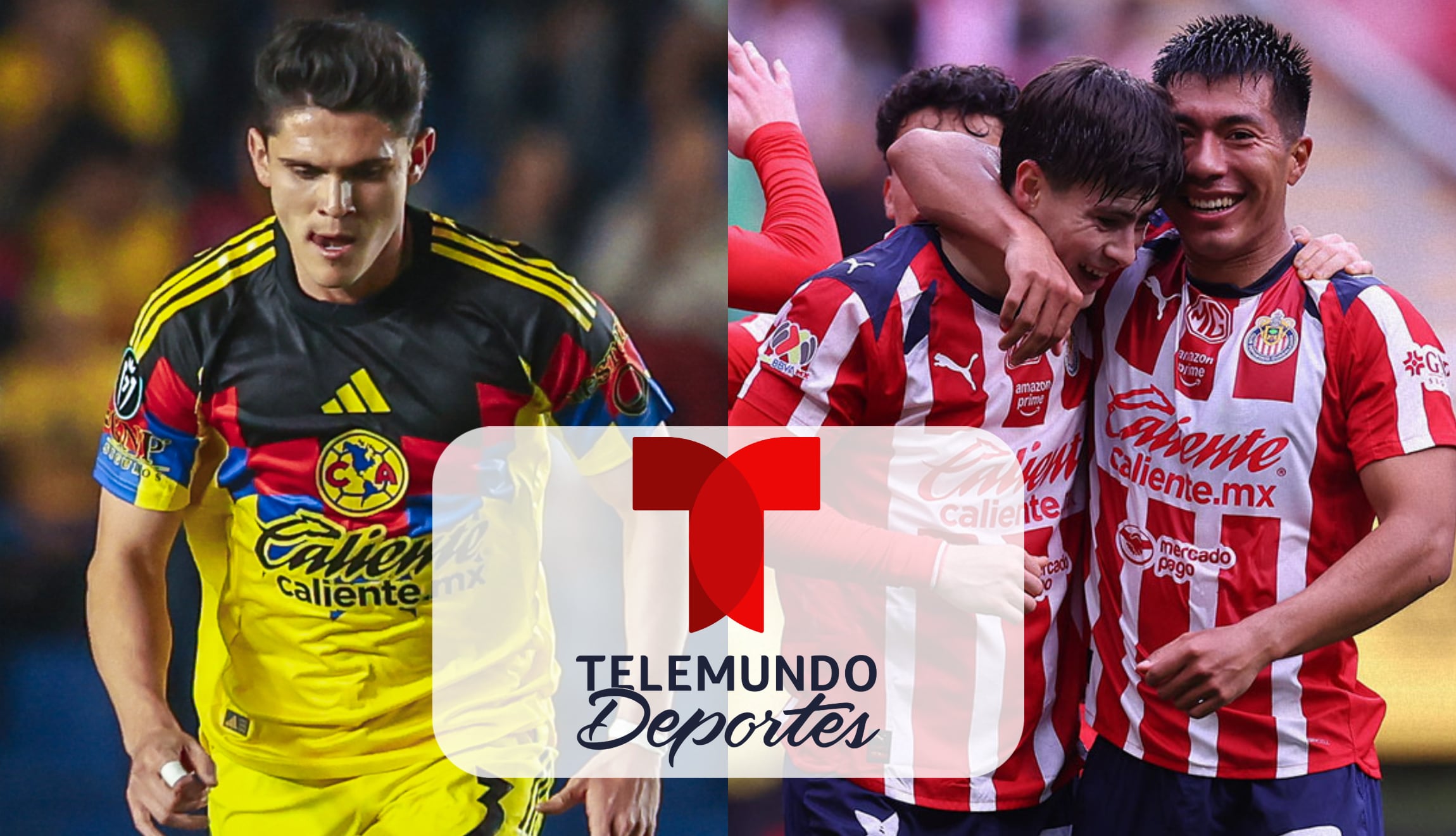 Señal de Telemundo Deportes para ver el clásico nacional de América vs. Chivas en directo, desde el Akron, por la Jornada 6 del Clausura 2026 de Liga MX. (Fotos: @ClubAmerica / @Chivas / Composición Gestión Mix)