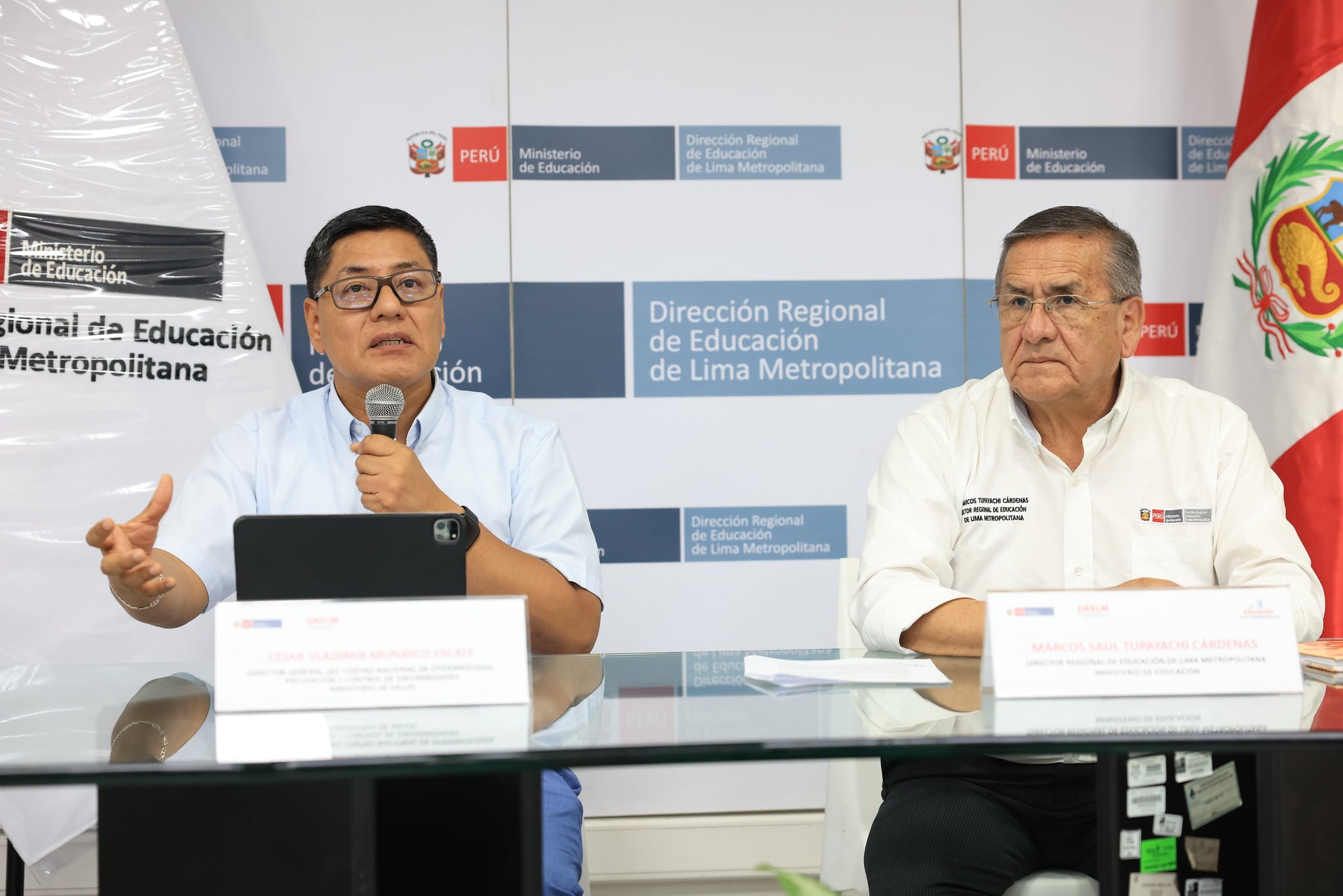 El Ministerio de Educación (Minedu)informó que a nivel de Lima se han registrado20 casos de estudiantes con el virus Coxsackie. Foto: Minsa.
