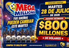 Números ganadores del Mega Millions EN VIVO hoy, 28/07/2026: mira los resultados del sorteo con jackpot de $800 millones en EE.UU.