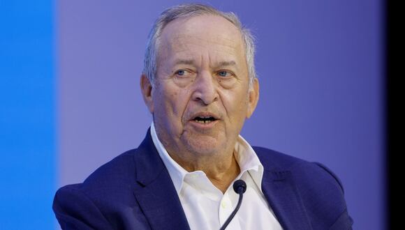 Larry Summers, president emeritus and professor at Harvard University, during a panel session on the closing day of the World Economic Forum (WEF) in Davos, Switzerland, on Friday, Jan. 20, 2023. The annual Davos gathering of political leaders, top executives and celebrities runs from January 16 to 20.