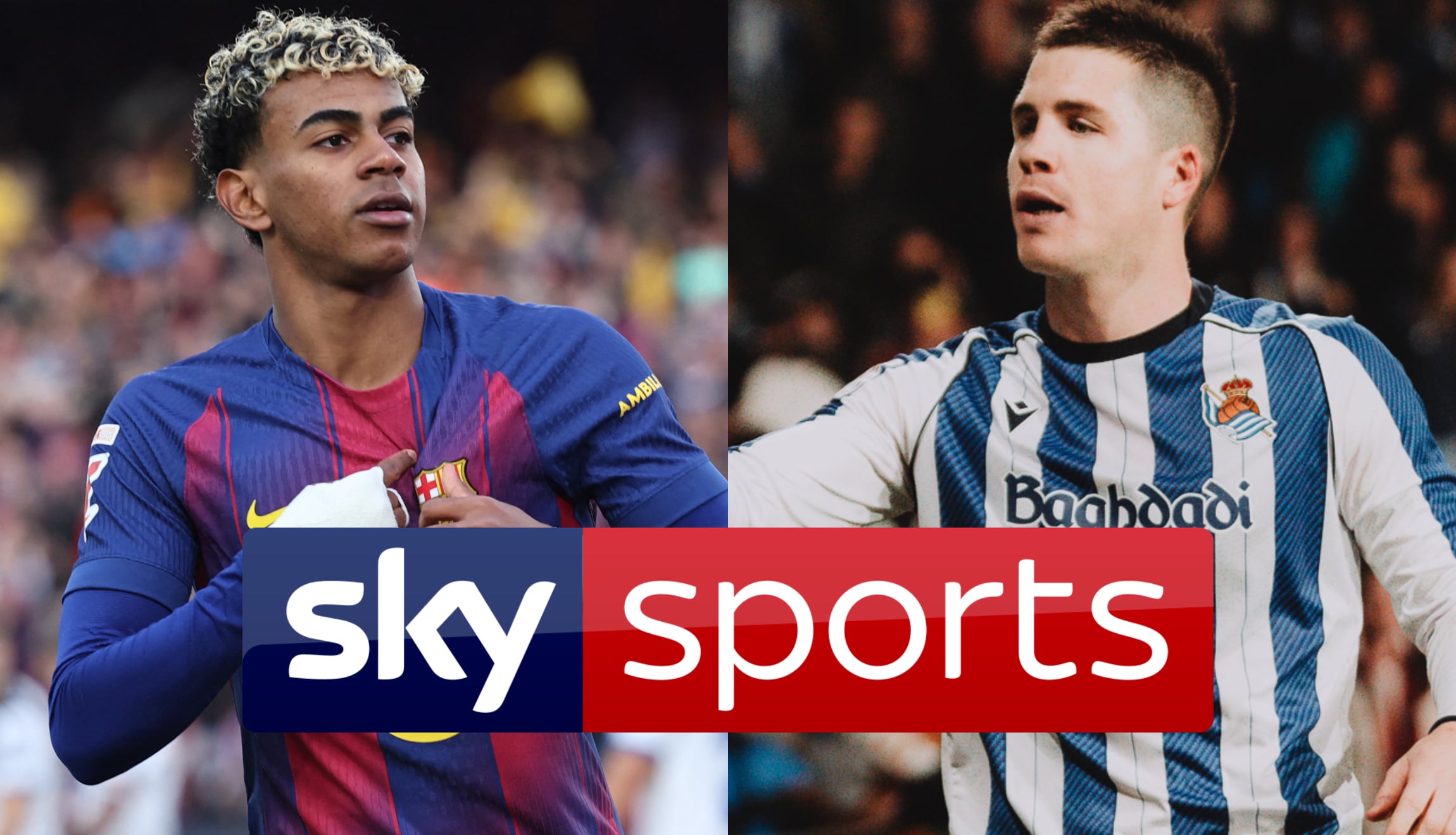 Señal de Sky Sports en vivo desde México, para ver FC Barcelona vs. Real Sociedad, este domingo 18 de enero, por la Jornada 20 de LaLiga de España. (Fotos: AFP / @RealSociedad / Composición Mix)
