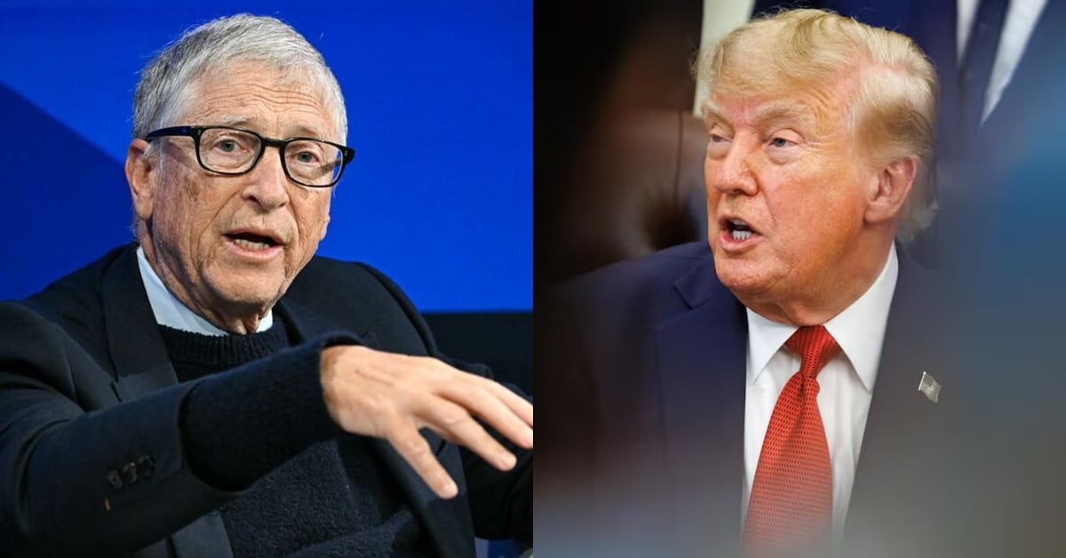 Bill Gates remarcó sus diferencias respecto a las opiniones de Donald Trump sobre inteligencia artificial. (Fotos: EFE)