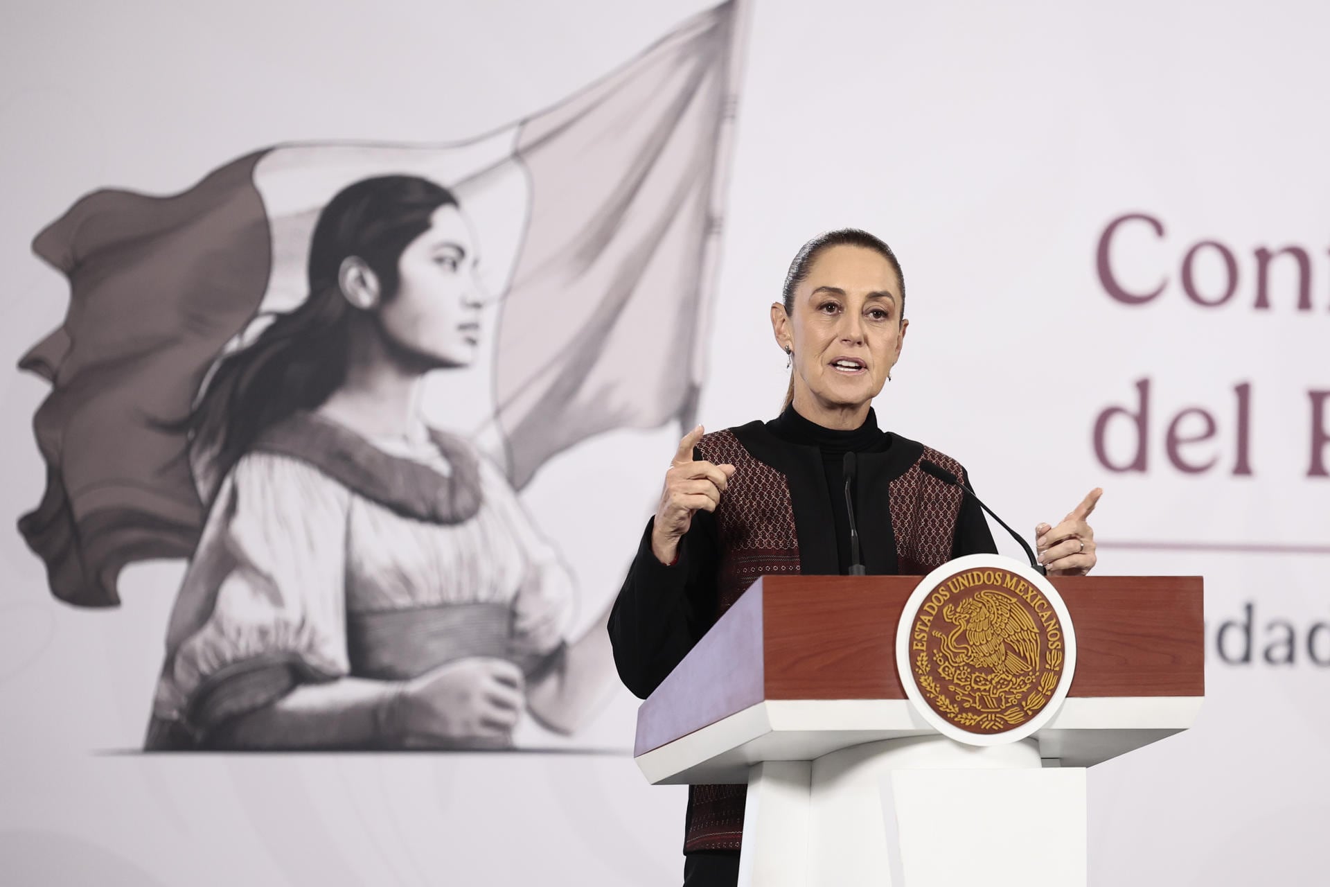 La presidenta de México, Claudia Sheinbaum, sostuvo una reunión telefónica con Infantino. (EFE/ José Méndez).
