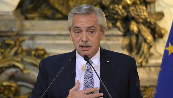 El expresidente de Argentina, Alberto Fernández. (Foto: AFP)