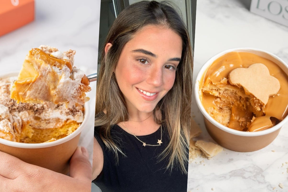 Alessandra Penny ofrece presentaciones 'cuchareables' de sus postres que la han convertido en un rostro conocido de TikTok.