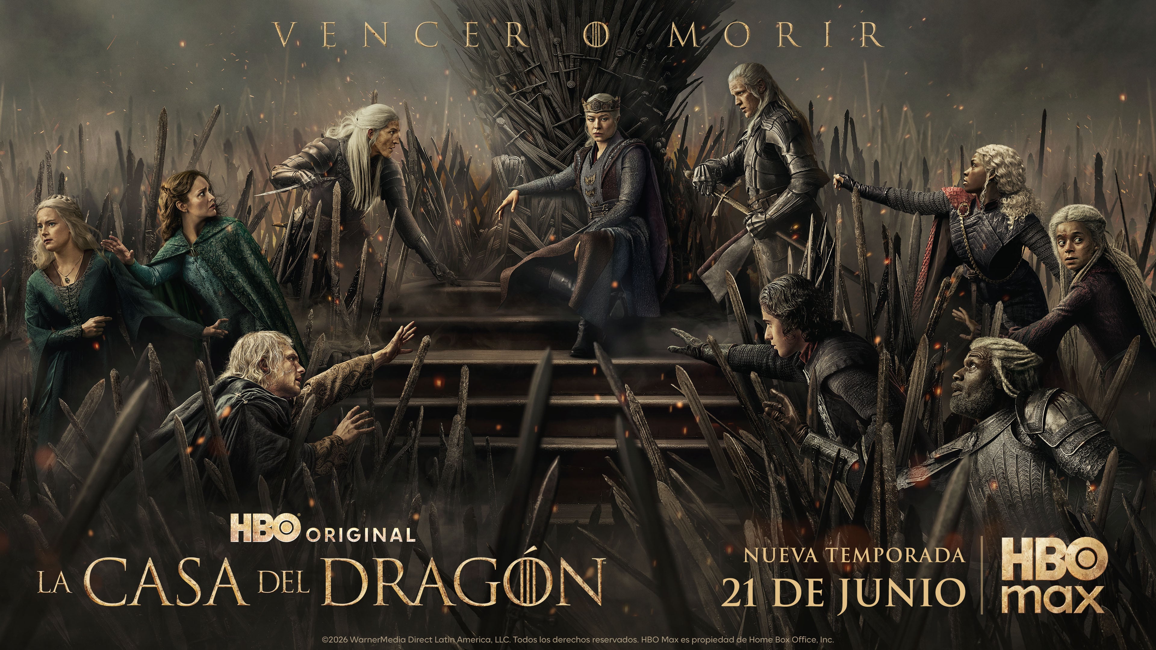 El lema "Vencer o Morir" de la temporada 3 de la serie "House of the Dragon" encapsula la naturaleza total y sangrienta de la guerra civil Targaryen, conocida como la Danza de los Dragones, donde no hay espacio para la diplomacia (Foto: HBO)