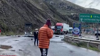 Manifestantes bloquean Vía Los Libertadores: exigen expediente técnico y presupuesto vial
