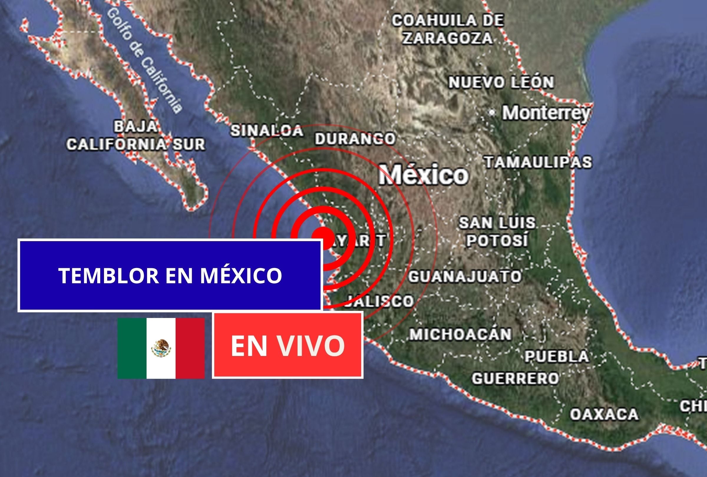 Sigue el reporte oficial del Servicio Sismológico Nacional (SSN) sobre los últimos temblores registrados en México hoy, viernes 03 de abril de 2026. (Imagen creada con foto de Google Maps para Gestión Mix)