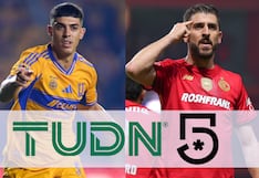 Canal 5 y TUDN transmitieron Tigres UANL 1-0 Toluca por final de ida de Liguilla MX
