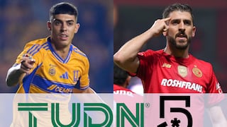 Canal 5 y TUDN transmitieron Tigres UANL 1-0 Toluca por final de ida de Liguilla MX