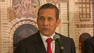 Ollanta Humala: "Nadine Heredia no ha usurpado ninguna función"