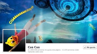 Cua Cua alcanzó el millón de fans en Facebook
