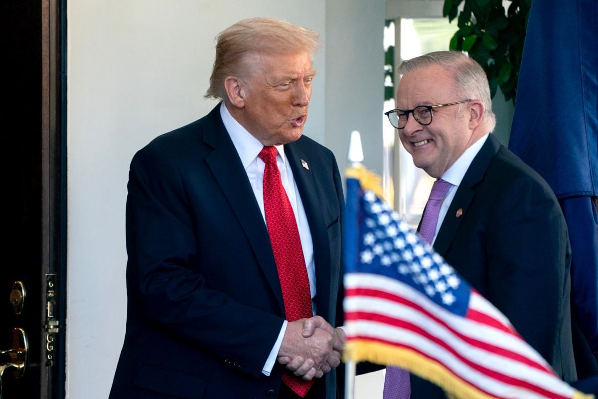 El presidente de Estados Unidos, Donald Trump, a la izquierda, y Anthony Albanese, primer ministro de Australia. (Foto: Bloomberg)