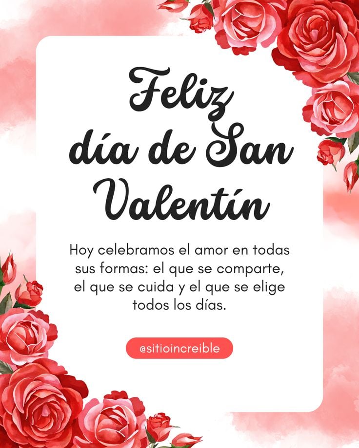 Envíale a tu novia una de estas 30 tarjetas llenas de mensajes de amor, para celebrar este 14 de febrero un Feliz San Valentín 2026. (Foto: Pinterest)